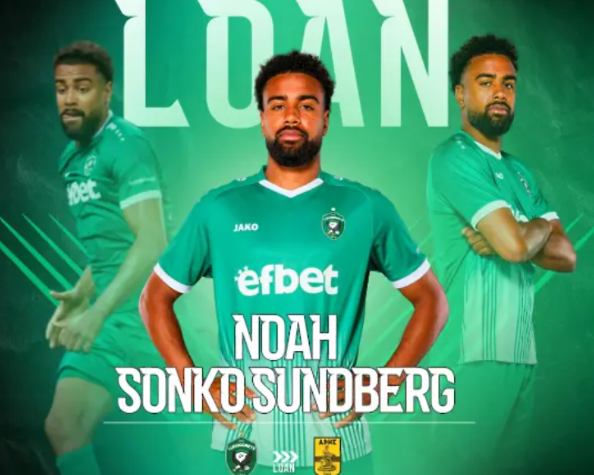 Официално: Лудогорец прати Ноа Сонко Сундберг под наем в Арис Солун