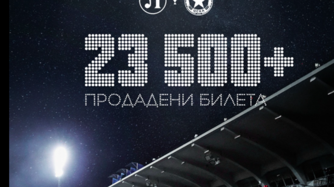 Над 23 500 „червени“ ще подкрепят ЦСКА на финала за Купата