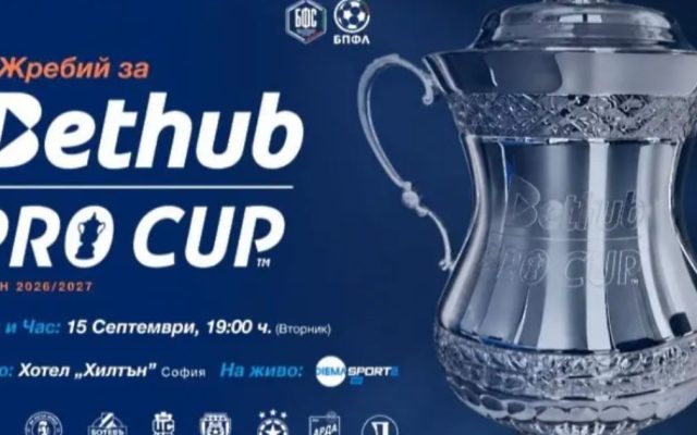 Изтеглиха жребия за новия турнир Bethub Pro Cup: ЦСКА – ЦСКА 1948 е един от интересните сблъсъци