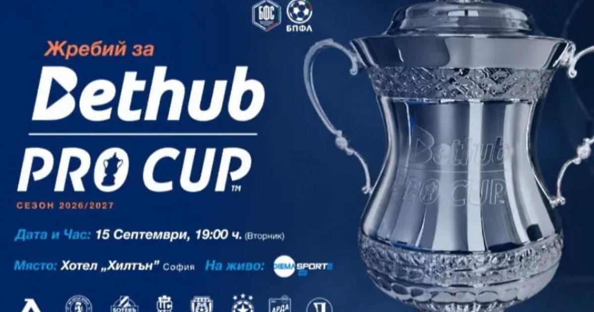 Изтеглиха жребия за новия турнир Bethub Pro Cup: ЦСКА – ЦСКА 1948 е един от интересните сблъсъци